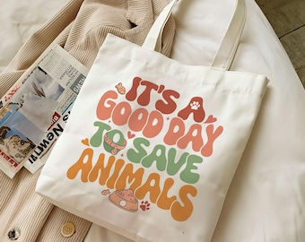 Vet Tech Tote Bag Gift, It's A Good Day to Save Animals, Gift For Vet Tech Week, Vet School Gifts, Gift For Veterinarian, Dog Lover