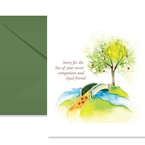 Pet sympathy card image 1