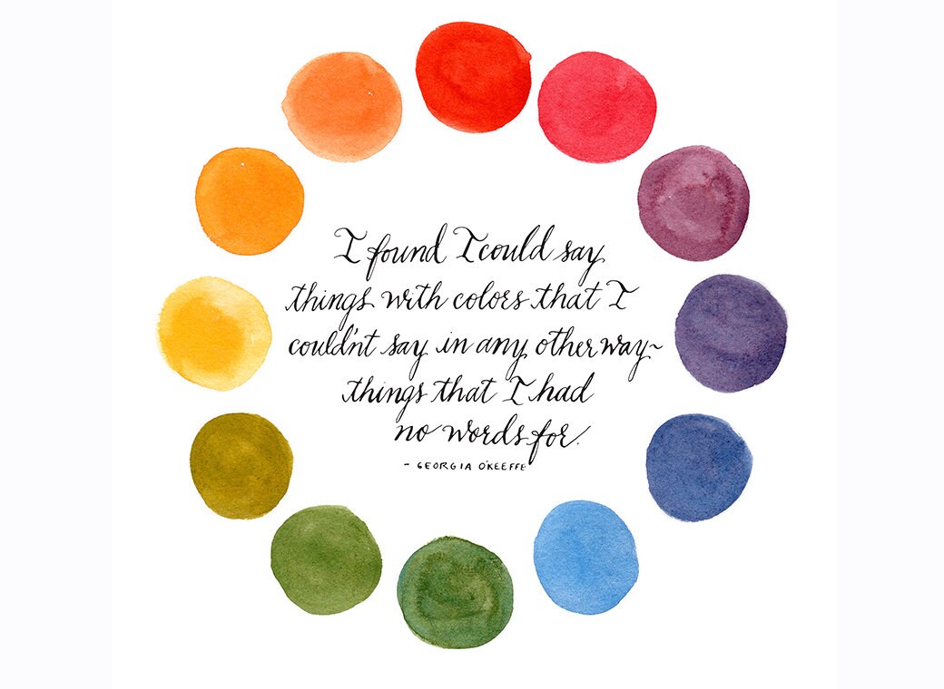 Color Wheel, Artist Gift, Wall Decor, Print - Etsy