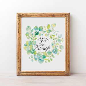 Encouraging Art, Watercolor, Calligraphy, Print, Wall Decor