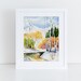 Dorothy reviewed Winter Landscape, Glowing Colors, Watercolor Print, Wall Decor
