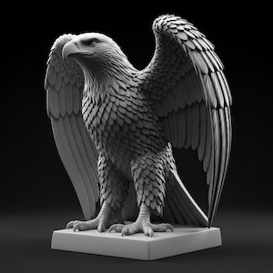 Freedom Eagle Statue | 12K Resin Patriotic Sculpture – Symbolic Museum Decor