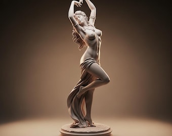 Salome Dance Statue | Modern Motion Figure | 12K Resin Art Decor | Mother's Day Artistic Gift