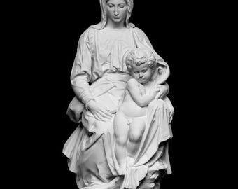 3Dプリントのブルッヘの聖母像：ミケランジェロ・ルネサンス美術DIYキット
