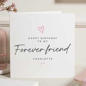 Für immer Freund Geburtstagskarte, Geburtstagskarte für den besten Freund, Freundin Geburtstagskarte, Geburtstagskarten für sie, für immer Freundkarte, Bestie Geschenk