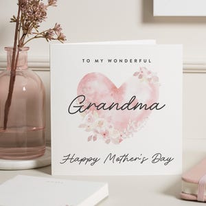 Oma Muttertagskarte, Geschenke, Muttertagskarten für Oma, glückliche Muttertags-Oma, Muttertags-Omakarte, für Nanna, Nanny