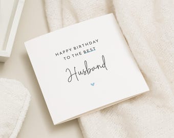 Husband Birthday Card, Birthday Card For Husband, Husband Birthday Gift, Husband Card For Birthday, Birthday Card For Him, Happy Birthday