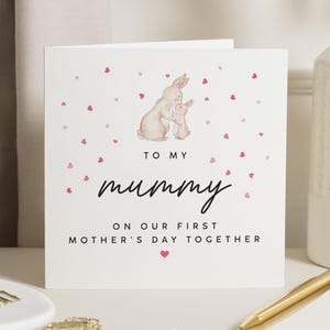 Primo biglietto per la festa della mamma come mamma, regalo per la festa della mamma per la mamma, biglietti per la prima festa della mamma, per la neomamma, biglietto per la festa della mamma dal bambino, regali