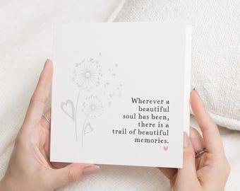 Carte de sympathie, carte de pensée pour vous, carte de deuil, carte de regret, carte de condoléances pour un ami, carte de condoléances