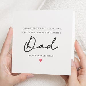 Fathers Day Card for Dad, Fathers Day Card from Daughter, Dad Card, Fathers Day Card for Him, Cute Fathers Day Card, Card for Dad