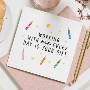 Carte d'anniversaire meilleur ami au travail, carte meilleur ami au travail, carte d'anniversaire ami de travail, carte d'anniversaire collègue, carte d'anniversaire collègue joyeux anniversaire