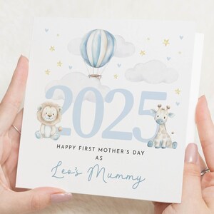 1. Muttertagskarte 2025, Muttertagskarte Junge, 1. Muttertag als Mama, Muttertagsgeschenk Mama, 1. Muttertagskarte