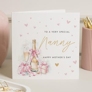 Nanny Muttertagskarte, Muttertagskarten für Oma, glückliche Muttertags-Nanny, Muttertags-Omakarte, für Nan, Nana