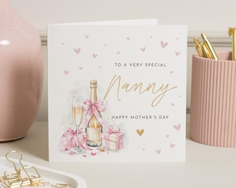 Nanny Mothers Day Card, Mother's Day Cards For Grandma, Happy Mother's Day Nanny, Mother's Day Grandma Card, For Nan, Nana