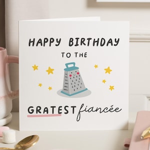 Cartão de aniversário para noiva, cartão de aniversário para ela, cartão de aniversário para noiva, cartão de aniversário engraçado para noiva, presente de aniversário personalizado para noiva