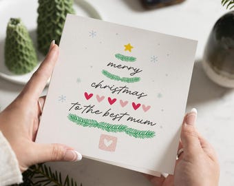 Christmas Card Mum, Mum Christmas Card, Christmas Card for Mum