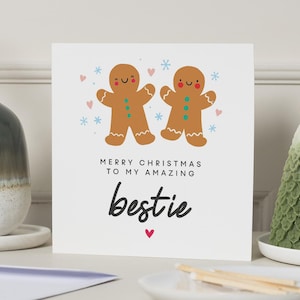 Bester Freund Weihnachtskarte, Freund Weihnachtskarte, Bestie Weihnachtskarte, Weihnachtskarte Bester Freund, BFF Weihnachtskarte, Weihnachtskarte Freund