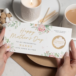 Cadeau fête des mères pour grand-mère, bon cadeau fête des mères, bon cadeau à gratter pour maman, bon cadeau fête des mères, grand-mère