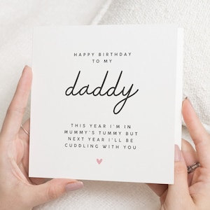 Tarjeta de cumpleaños para papá de Bump, tarjeta de cumpleaños de Bump, tarjeta de cumpleaños con poema para el futuro papá, cumpleaños del futuro papá, lindo regalo de cumpleaños para él