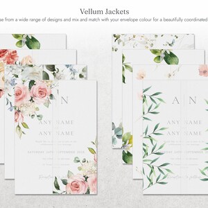 Minimalist Monogram Wedding Invitations, Elegant Black and White Wedding Invite, Simple Classic Wedding Stationery, Personalised Invite image 14