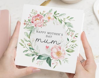 Kartka z okazji Dnia Matki dla mamy, Kwiatowa kartka z okazji Dnia Matki, Prezenty na Dzień Matki, Kartki z okazji Dnia Matki dla mamy, Urocza kartka z okazji Dnia Matki dla mamy z kwiatami