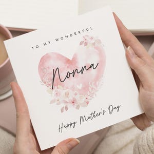 Nonna Muttertagskarte, Geschenke, Muttertagskarten für Nonna, glückliche Muttertagsoma, Muttertags-Omakarte, für Nanna, Nan, Nanny