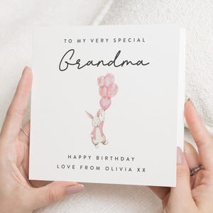 Personalisierte Geburtstagskarte für Oma, Oma Geburtstagskarte, spezielle Oma Geburtstagskarte, Gran Geburtstagsgeschenk, für Sie, süße Oma Karte