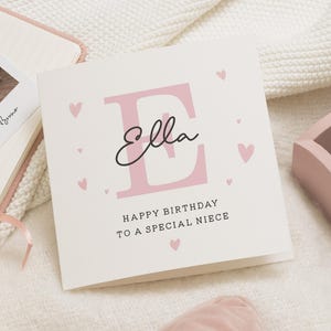 Verjaardagscadeaus nichtje, nichtje verjaardagskaart, verjaardagskaart nichtje, gelukkige verjaardag nichtje, speciale nichtje verjaardagskaart, cadeau voor nichtje, schattig