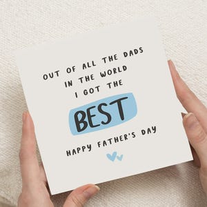 Vatertagskarte, Vatertagskarte für Papa, beste Papakarte, Vatertagskarte vom Sohn, Vatertagskarte von Tochter, süße Papakarte