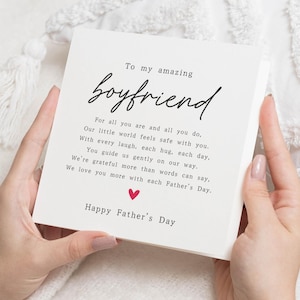Fathers Day Card for Boyfriend, Boyfriend Fathers Day Card, Fathers Day Card from Us, Cute Fathers Day Card for Him