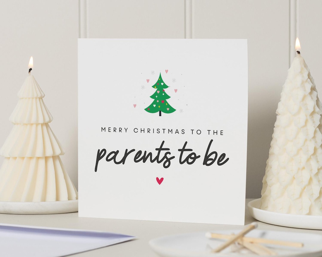 Parents to Be Christmas Card, Bump Christmas Card, Mum to Be Christmas ...
