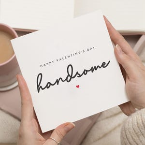 Regalo de San Valentín para él, tarjeta de San Valentín para él, tarjeta de San Valentín para el esposo, tarjeta de San Valentín para el novio, tarjetas de San Valentín para el esposo para él