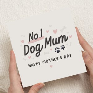 Tarjetas para el Día de la Madre para la mamá de un perro, regalo para el Día de la Madre de parte del perro, feliz Día de la Madre para una mamá de perro, tarjeta para el Día de la Madre, regalo para mamá