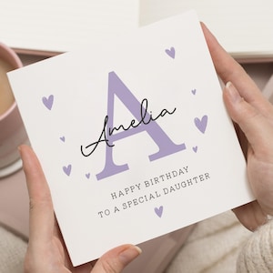 Tochter Geburtstagskarte für Mädchen, spezielle Tochter Geburtstagskarte, Geburtstagsgeschenk für Tochter, Tochter Geburtstagsgeschenk, von Mama und Papa