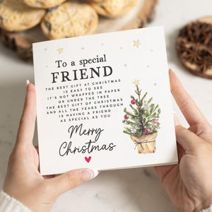 Cartão de Natal para amigo, Cartão de Natal para melhor amigo, Cartão de Natal para amigos especiais, Cartão de Natal para amigo, Cartão de Natal para melhor amigo, Poema