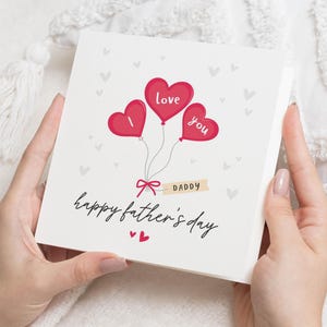 Biglietto d'auguri per la festa del papà, biglietto "Ti amo papà", biglietto d'auguri per la festa del papà per bambini, biglietto d'auguri carino per la festa del papà, biglietto d'auguri personalizzato per la festa del papà