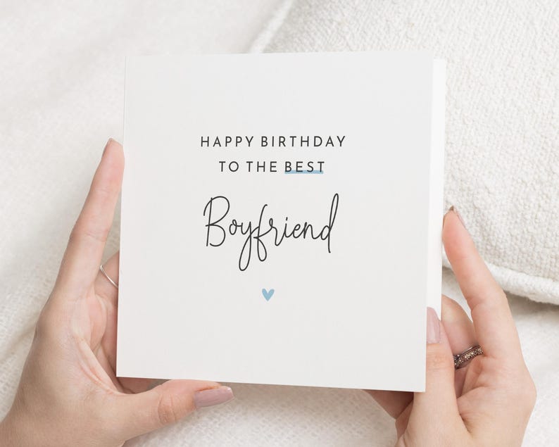 Carte d'anniversaire petit ami, carte d'anniversaire pour petit ami, carte d'anniversaire pour lui, cadeaux pour petit ami, joyeux anniversaire petit ami, cadeau pour lui image 1