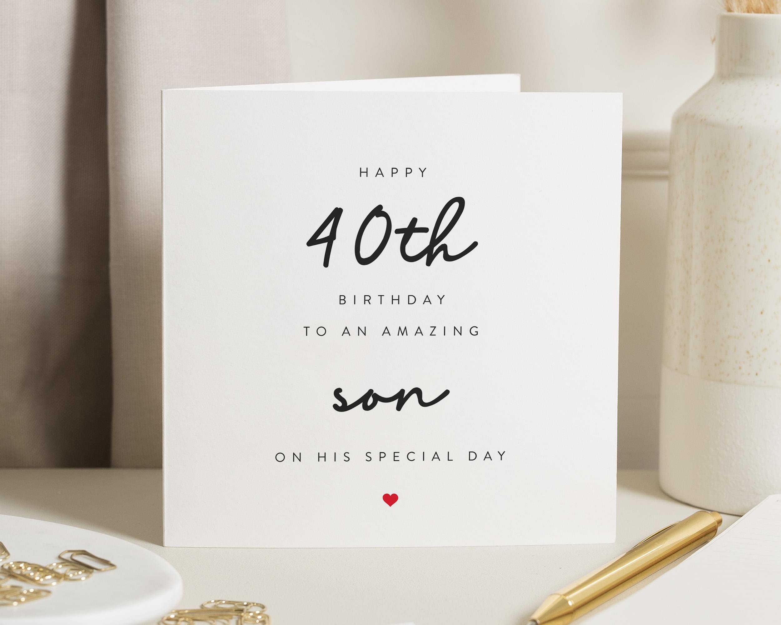 Biglietto Auguri 40 Anni – Divertente, Per Uomo O Donna, Con Busta In Carta Kraft, Formato 280 G/m² - 2