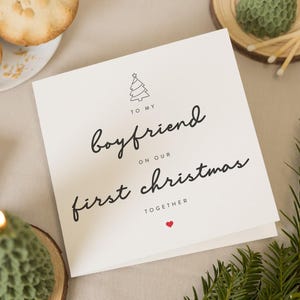 Freund Weihnachtsgeschenk, 1. Weihnachten Freund Weihnachtskarte, Geschenke für Freund, Weihnachtskarte Freund, erstes Weihnachten zusammen