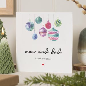 Weihnachtskarte Mama und Papa, Weihnachtskarte Mama und Papa, Frohe Weihnachten Mama & Papa, Eltern Weihnachtskarte, Für Eltern, Weihnachtskarte Mama + Papa