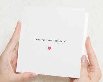 Carte personnalisée, Carte de voeux personnalisée pour ami, Carte d'anniversaire personnalisée, Pour petit ami, Petite amie, Cartes personnalisées, Cadeau personnalisé
