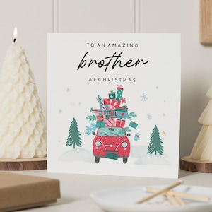 Bruder Weihnachtskarte, frohe Weihnachten Bruder Karte, Weihnachtskarten Bruder, spezielle Weihnachtskarte Bruder, Bruder frohe Weihnachten Karte
