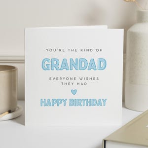 Carte d'anniversaire personnalisée grand-père, carte d'anniversaire grand-père, joyeux anniversaire grand-père, vous êtes le grand-père que tout le monde rêvait d'avoir, carte grand-père