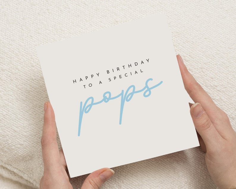 Carte d'anniversaire pour papa, carte d'anniversaire pour papa, carte d'anniversaire pour lui, carte d'anniversaire personnalisée, carte d'anniversaire simple image 1