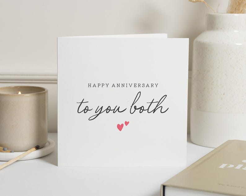 Carte joyeux anniversaire, carte d'anniversaire pour couple, joyeux anniversaire à vous deux, anniversaire de mariage spécial couple, anniversaire d'amis image 1
