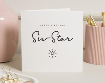 Carte d'anniversaire soeur, carte d'anniversaire pour soeur, carte de joyeux anniversaire soeur, cadeau d'anniversaire pour soeur, cadeau soeur pour anniversaire, soeur soeur