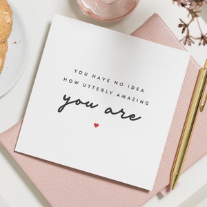 Carte de remerciement personnalisée, carte de remerciement d'un ami incroyable, cadeau de remerciement, carte fier de vous, jolie carte de remerciement, ami spécial