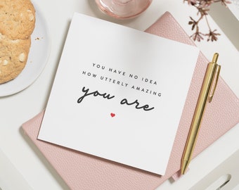 Carte de remerciement personnalisée, carte de remerciement d'un ami incroyable, cadeau de remerciement, carte fier de vous, jolie carte de remerciement, ami spécial