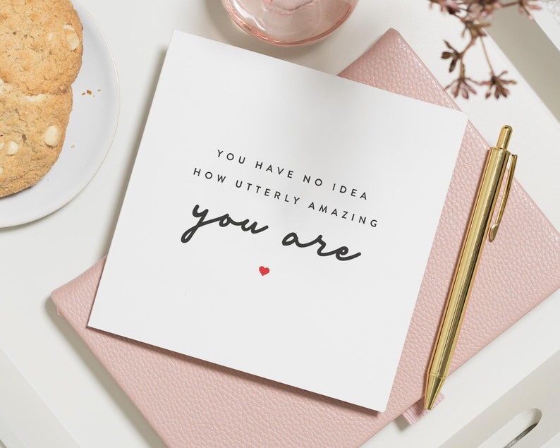 Carte de remerciement personnalisée, carte de remerciement d'un ami incroyable, cadeau de remerciement, carte fier de vous, jolie carte de remerciement, ami spécial image 1