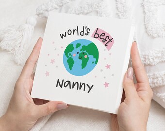 Mother's Day Cards World's Best Nanny, Nanny Mothers Day Card, Gifts, Happy Mother's Day Grandma, Mother's Day Grandma Card, For Nanna